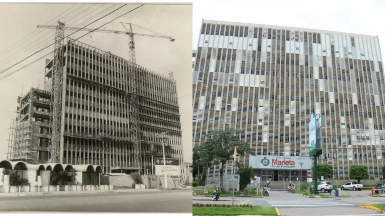 Hospital Marieta Konder Bornhausen, antes e depois